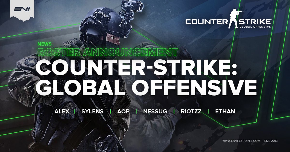 ENViESPORTS's tweet photo. Counter-Strike: Global Offensive Academy roster announcement. Check the link for more info: https://t.co/jBmjf7sprA https://t.co/mNUYlYQiAm