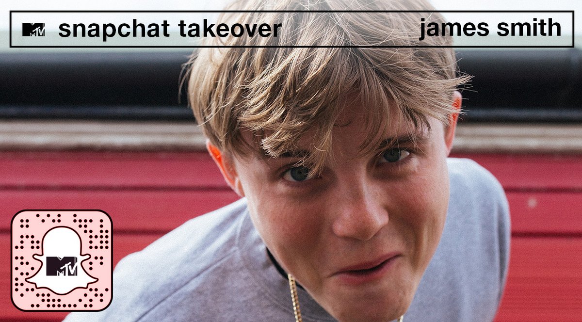 MTVMusicUK's tweet photo. MY OH MY @jamessmithvocal is taking over our Snapchat today! ❤️Add us @MTVUK to see him in action 👀 https://t.co/Z0GlCUq8ii