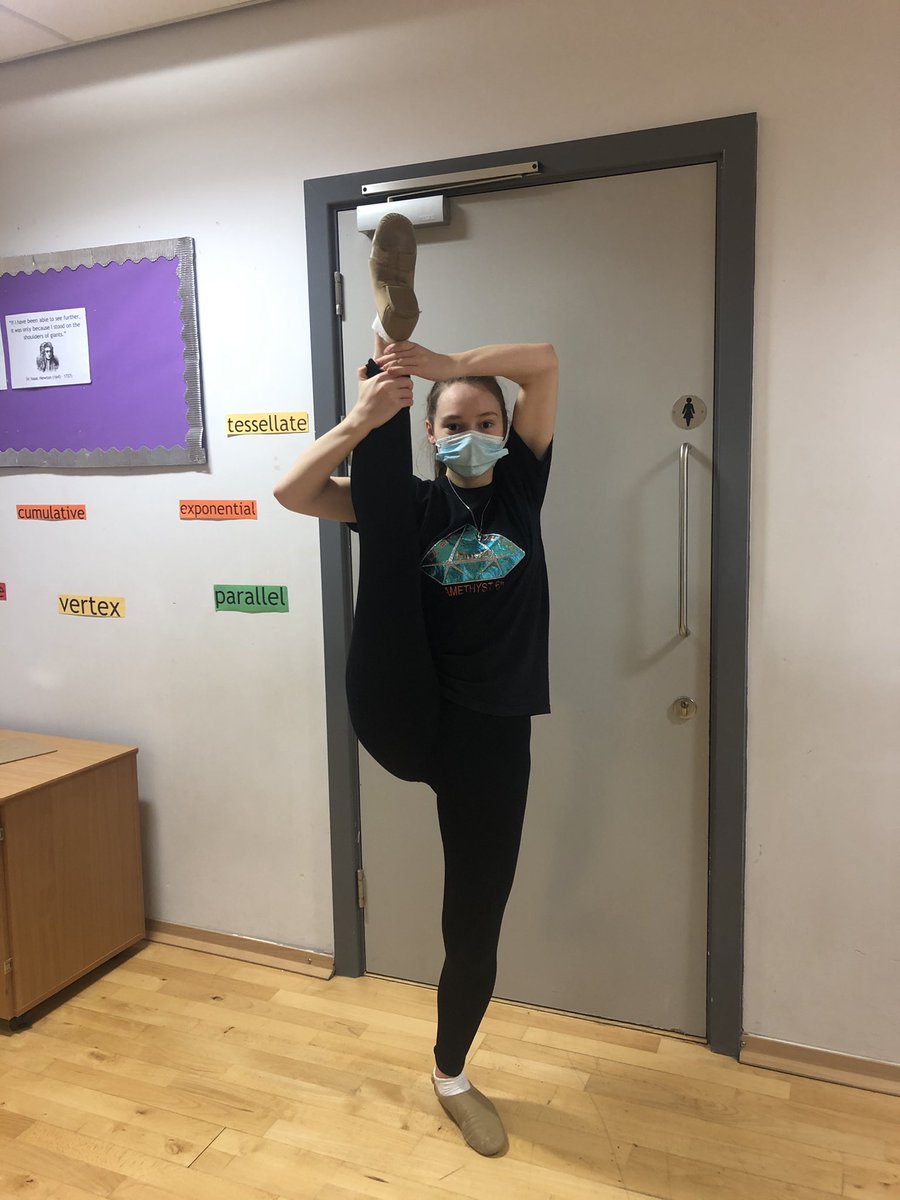 Alicia has worked incredibly hard during lockdown to increase her flexibility and master her leg hold... look at this!! Amazing work! So proud of you Alicia 👏🏼✨ #bechallenged <a href="/Amethyst6th/">Amethyst Sixth Form</a>