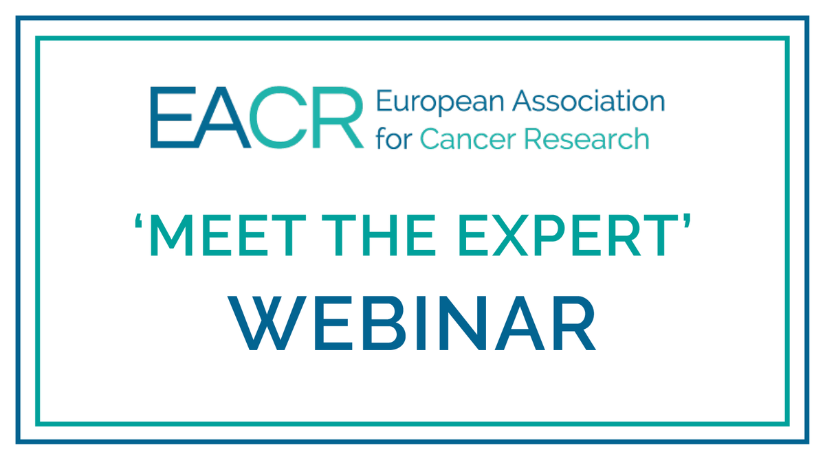 EACRnews's tweet photo. There are TWO WEEKS before our next 'Meet the Expert' webinar, with EACR Board Member @nlbigas! She will discuss her labs' recent work studying cancer from a genomics perspective, as well as her career journey.
EACR Members can register for FREE here: https://t.co/TmHimJTvMG https://t.co/utUW7IUbwC