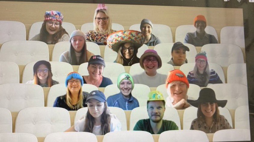 1VKKV1's tweet photo. 🎩 👒 🧢 @irwinmitchell Sheffield med Neg team showing our support for @SHINEUKCharity #IMShine #HatsOn #HydrocephalusAwarenessWeek #sheffield #irwinmitchell 🧢🎩👒 https://t.co/zsrdbJIXOf