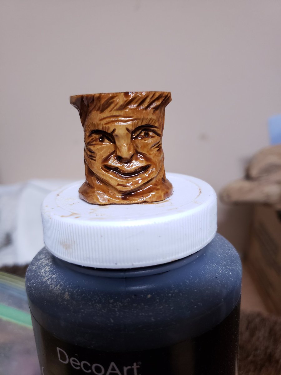 DamCarving's tweet photo. Small wooden thread spool https://t.co/AsSkXtm2En