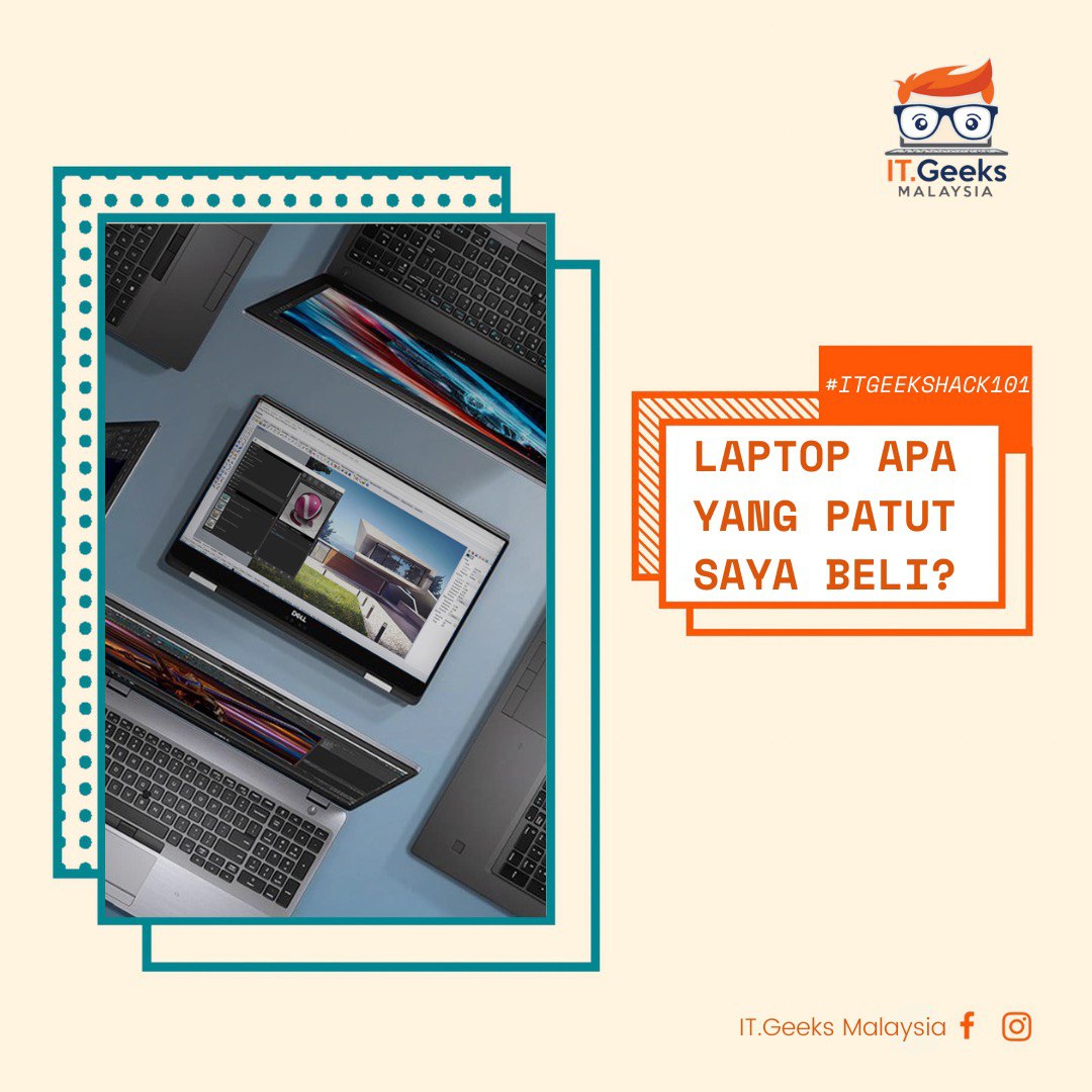 AmanJamadi's tweet photo. BAYANGKAN korang masuk je kedai laptop, terus nampak lebih 30 biji laptop yang berbeza-bezza brand, spec dan design.
Mesti tiba-tiba rasa gelabah, rambang mata nak pilih mana satu yang terbaik kan?
So, laptop mana yang patut kita beli sebenarnya???
#itgeekshack101 https://t.co/FR4l8q72si