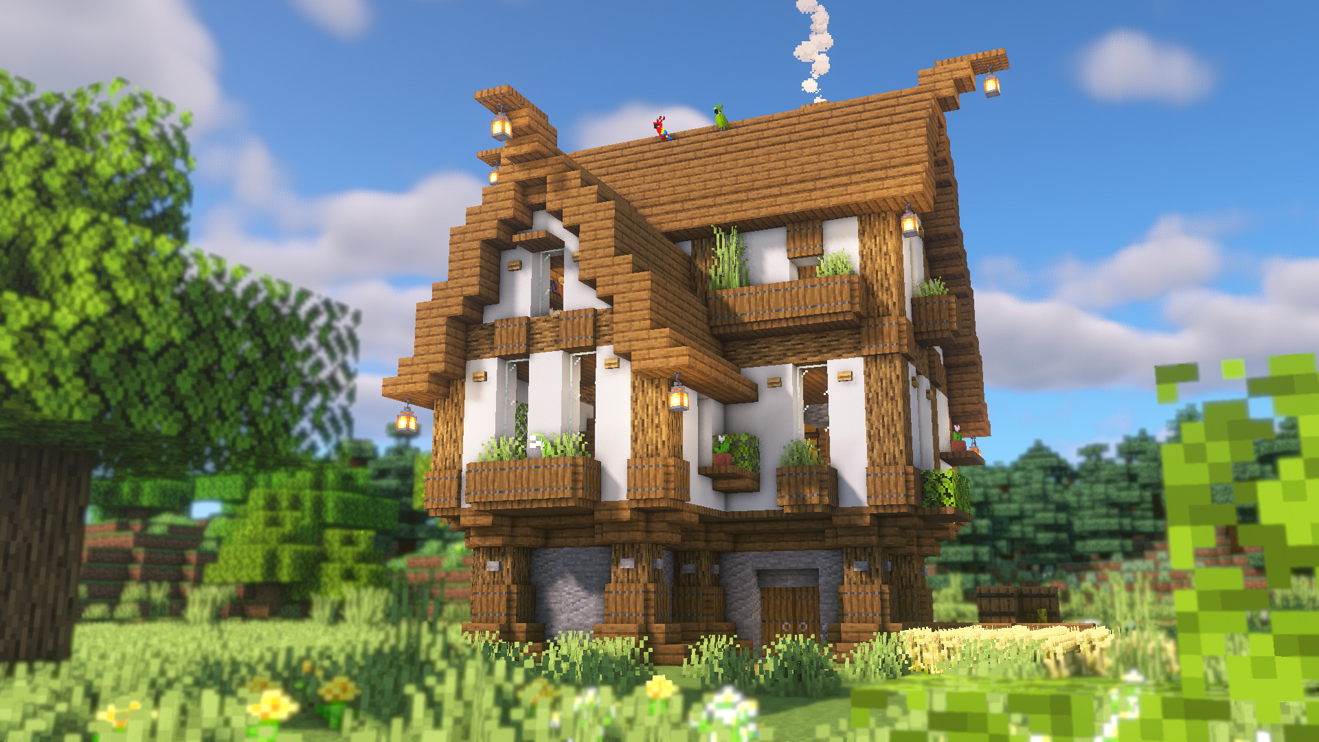 Big Medieval House para Minecraft