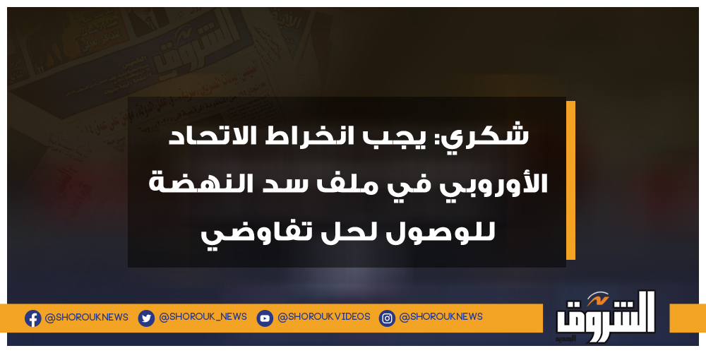 الشروق شكري يجب انخراط الاتحاد الأوروبي في ملف سد النهضة للوصول لحل تفاوضي سامح شكري