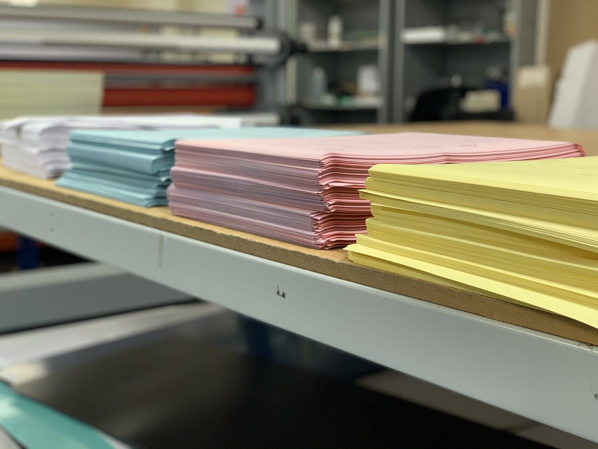 NCR Order pads hot off the press. Ready to be collated, trimmed and glued by our team of expert print finishers. #PRINTING
