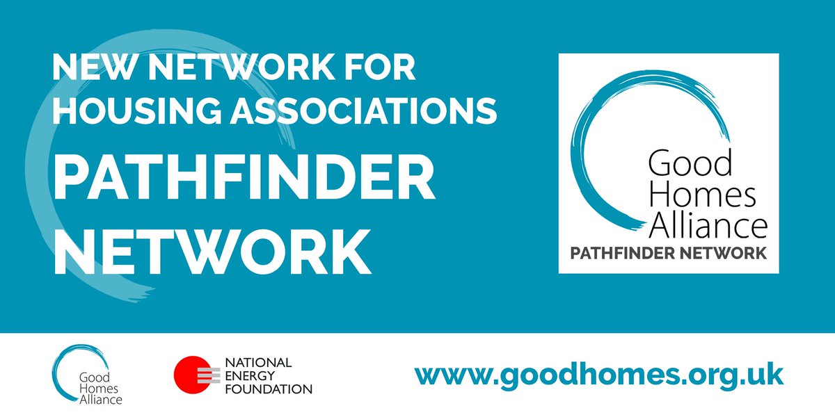Exciting news! GHA &amp; <a href="/TheNEF/">National Energy Foundation</a> launch new Pathfinder membership network for progressive housing associations building to higher standards. Welcome to our founder members - <a href="/abrigroup/">Abri</a>, <a href="/AsterGroupUK/">AsterGroupUK</a>, <a href="/GreenoakHA/">Greenoak</a>, <a href="/WeAreLiveWest/">LiveWest</a>, <a href="/RavenHT/">Raven Housing Trust</a>, <a href="/WeAreVIVIDhomes/">VIVID</a> - goodhomes.org.uk/news/gha-nef-p…