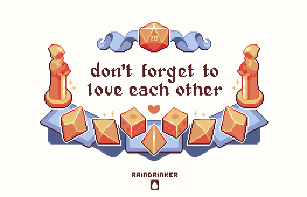 Raindrinker_dev's tweet photo. Someone (/u/beesrthecoolest on reddit) is actually crosstitching my last pixel art piece and that's the coolest thing ever! They let me share the pattern here if someone wants it :D

Pattern PDF: https://t.co/99egJLslFU

#pixelart #crossstitch #aseprite https://t.co/U575MEasWr