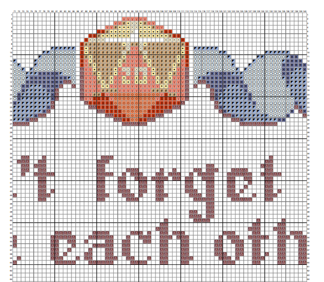 Raindrinker_dev's tweet photo. Someone (/u/beesrthecoolest on reddit) is actually crosstitching my last pixel art piece and that's the coolest thing ever! They let me share the pattern here if someone wants it :D

Pattern PDF: https://t.co/99egJLslFU

#pixelart #crossstitch #aseprite https://t.co/U575MEasWr