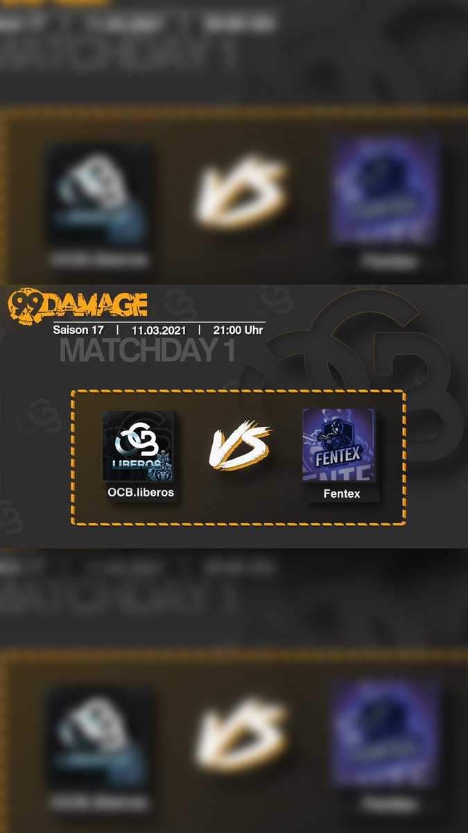 <a href="/otherscantbeat/">OTHERSCANTBEAT</a>
 (OCB.liberos)

🆚

@FentexDE

🔜21.00 Uhr
🎙️<a href="/laborkaTv/">laborka</a>
📺twitch.tv/LaborkaTv

#99DMG #99DAMAGE #S17 #SAISON17 #OCB #OTHERSCANTBEAT #SEASON #KALIBRIERUNG