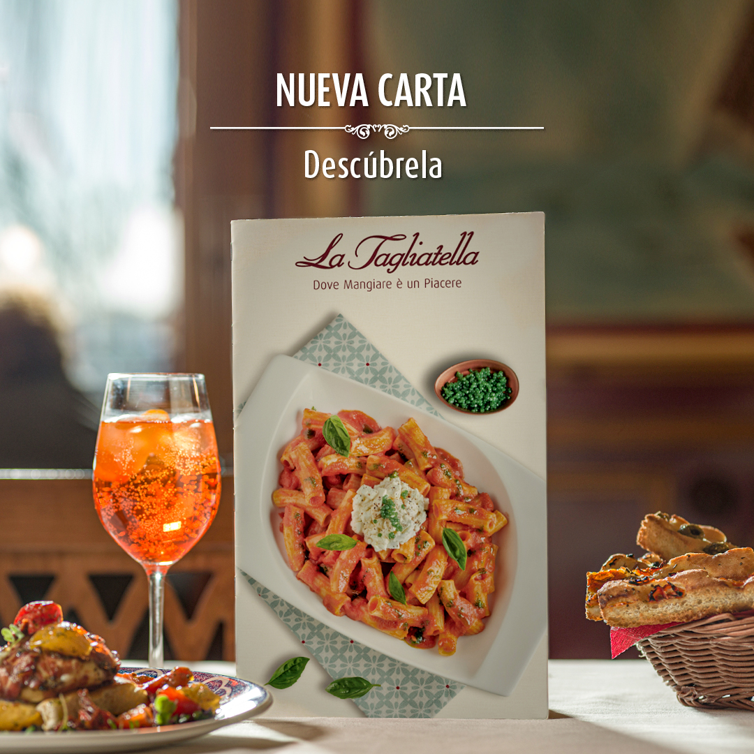 LaTagliatella's tweet photo. Tan nuestra y tan tuya.
Nuestra Nueva Carta es un viaje hacia nuestro origen, una apuesta por el detalle, por la materia prima de calidad y por la innovación. 

Ven a probarla y acompáñanos en este viaje: https://t.co/Ly4BEQ6CzO

Nueva Carta 2021
#TanTagliatella https://t.co/xUTL8zo98P