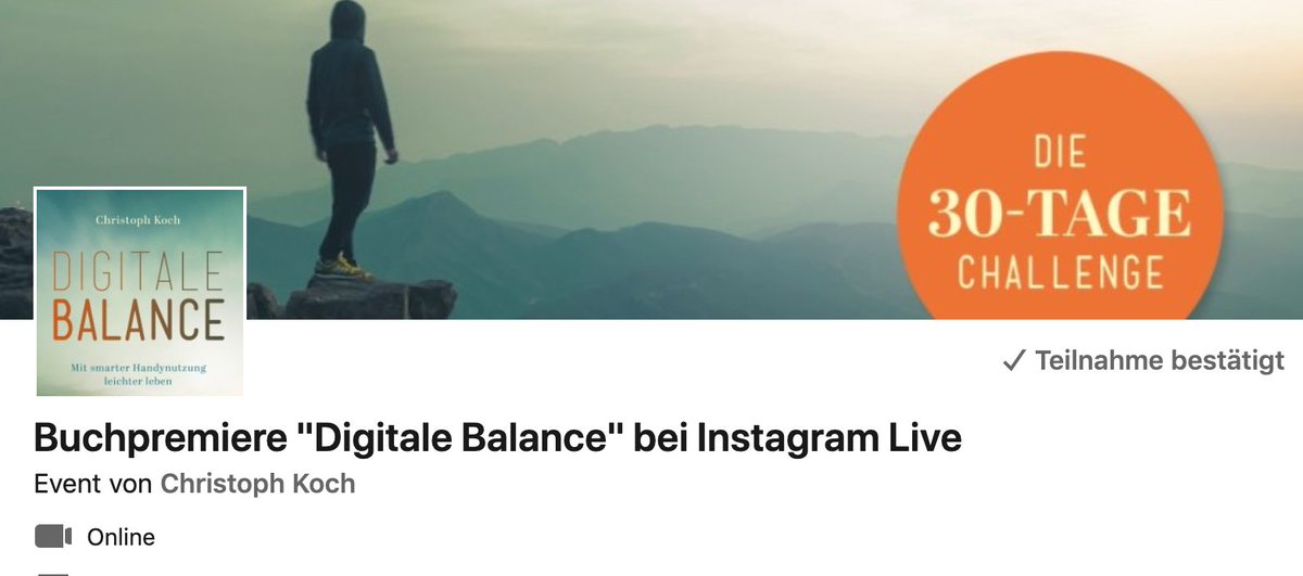 Jessica__Braun's tweet photo. Am Montag ist "Digitale Balance" erschienen, das neue Buch von @christophkoch In diesen Minuten stellt er es zusammen mit der wunderbaren Karla Paul @buchkolumne auf Instagram vor. Wer reinschauen will: live @heyne.verlag https://t.co/kq1PBOWoxJ