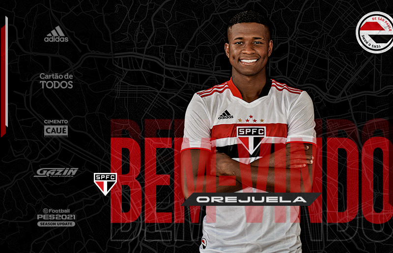 SaoPauloFC's tweet photo. ✍️🇨🇴 Orejuela assina com o São Paulo por quatro anos.

Saiba mais > https://t.co/YfxnAMcNsw

#VamosSãoPaulo 🇾🇪 https://t.co/uVdTE0CHz2