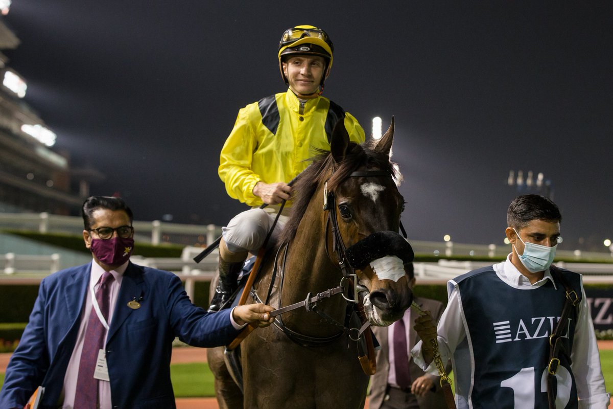 RacingDubai's tweet image. توج " شرم " بإشراف المدرب ساتيش سيمار وقيادة الفارس ريان كوراتولو بطلا للشوط السادس و الأخير برعاية " الفرجان من عزيزي " لمسافة 1400 متر 

#MeydanRacing #TryDifferent @AziziGroup