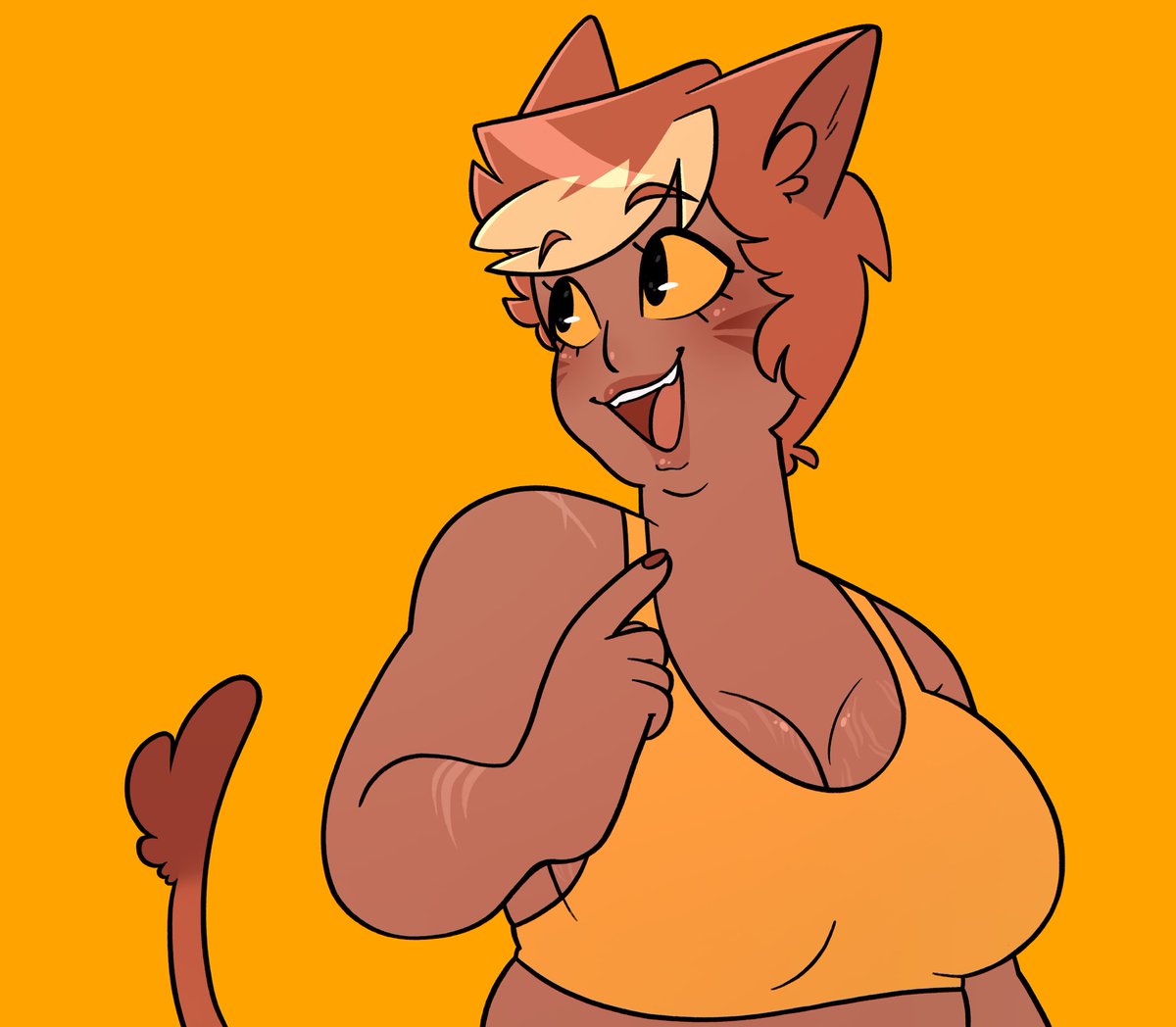 tiigerbread's tweet image. okay i’m gonna start posting here regularly again let’s goooooo

starting things off with a catgirl
she loves lasagne