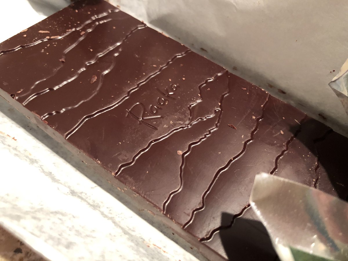 DormAIn ๐งโโ๏ธ (aka "part of the problem") (@dormaindrewitz) on Twitter photo Todayโs #chocolate tasting notes: <a href="/RaakaChocolate/">Raaka Chocolate</a> 70% rose cardamom dark.
The word โambrosiaโ comes to mind. Maybe itโs because itโs unroasted, but the chocolate is very smooth and doesnโt have any sourness some darks have. This lets the lovely floral notes come through. ๐ซ๐นโค๏ธ Todayโs #chocolate tasting notes: <a href="/RaakaChocolate/">Raaka Chocolate</a> 70% rose cardamom dark.
The word โambrosiaโ comes to mind. Maybe itโs because itโs unroasted, but the chocolate is very smooth and doesnโt have any sourness some darks have. This lets the lovely floral notes come through. ๐ซ๐นโค๏ธ