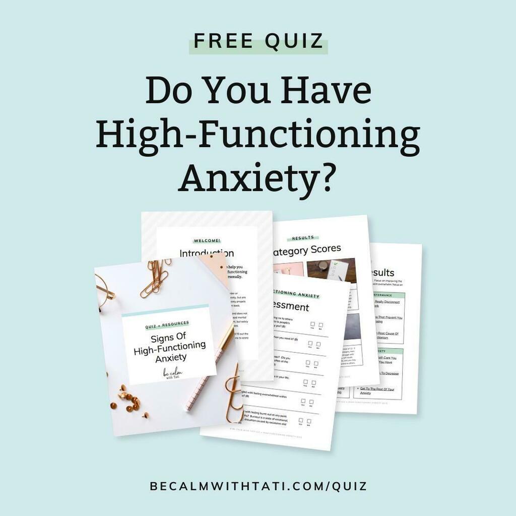 DO YOU HAVE HIGH-FUNCTIONING ANXIETY??⁠
⁠
Do you appear calm and successful to others on the outside, but on the inside you feel burnt-out, overwhelmed, and constantly running on the hamster wheel of busyness and productivity?⁠
⁠
⁠
You so badly n… instagr.am/p/CMR7mpur7WT/