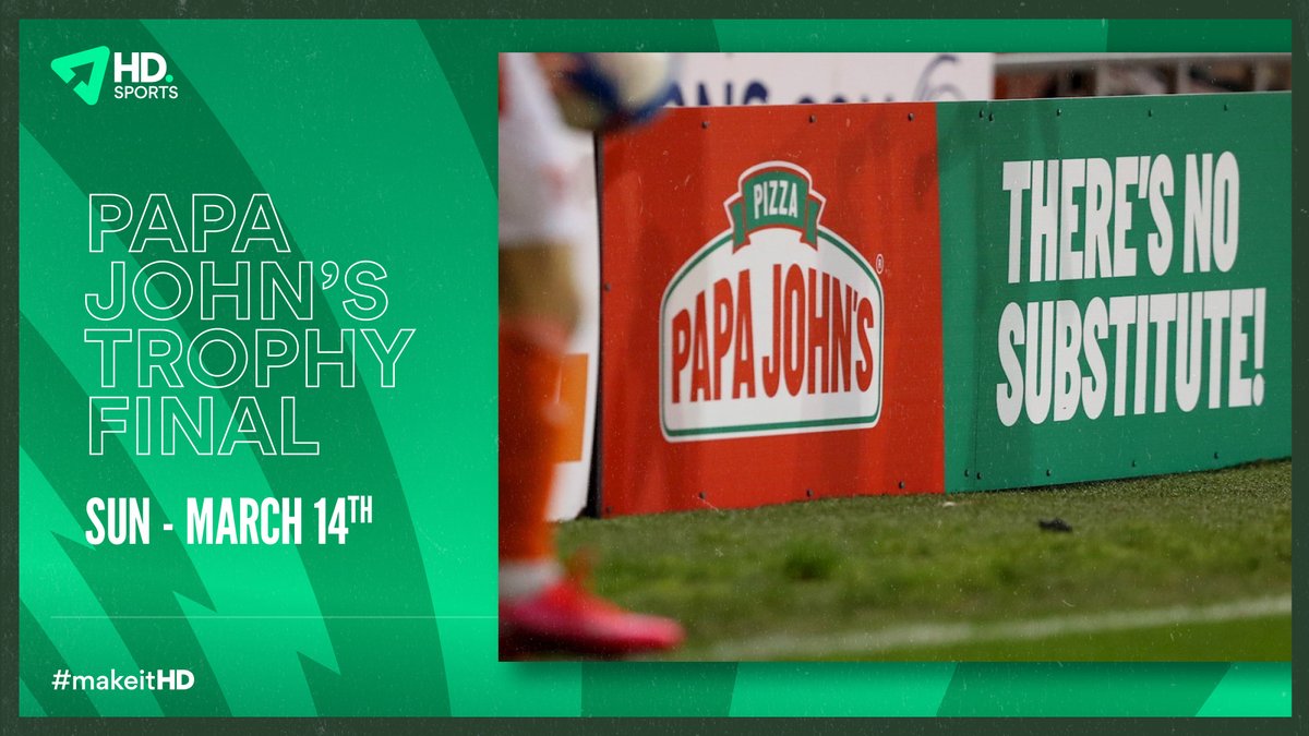 makeit_HD's tweet photo. We've got the Papa John's Trophy Final coming up this weekend. Big day for @TranmereRovers and @SunderlandAFC Let's go! #teamHD #makeitHD #HDsports #sportsbranding #wembley #EFL #PapaJohnsTrophy #sunderlandfc #SAFC #TRFC https://t.co/KZbnBbJhAr