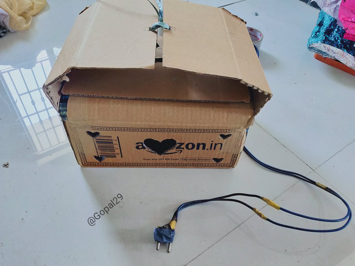 Gopal29's tweet image. I #PledgeToReuse ♻️ for the future of our planet.

Here i made beautiful decorative lamp using #amazon carton box. I really enjoying by watching this 😍❤️ @amazonIN