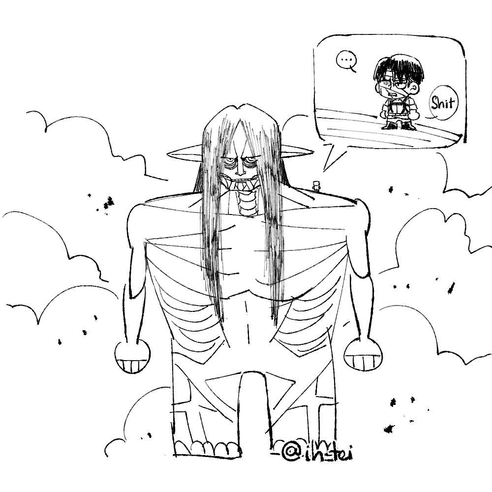 ih_tei's tweet photo. Colossal Eren 

I love Eren in his every form 😭💕💕 https://t.co/bpAGpKJOiq