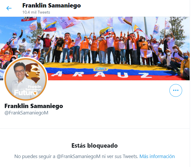 svillarreal72's tweet photo. Bloqueándome no soluciona nada Sr. @FrankSamaniegoM, lea la Constitución, la Convención de los Derechos de los Niños y mire que su proyecto violenta los preceptos de #Igualdad, #NoDiscriminación y #Corresponsabilidad Parental, sea más coherente y en todo caso cambie de asesores. https://t.co/2MuGprziRO