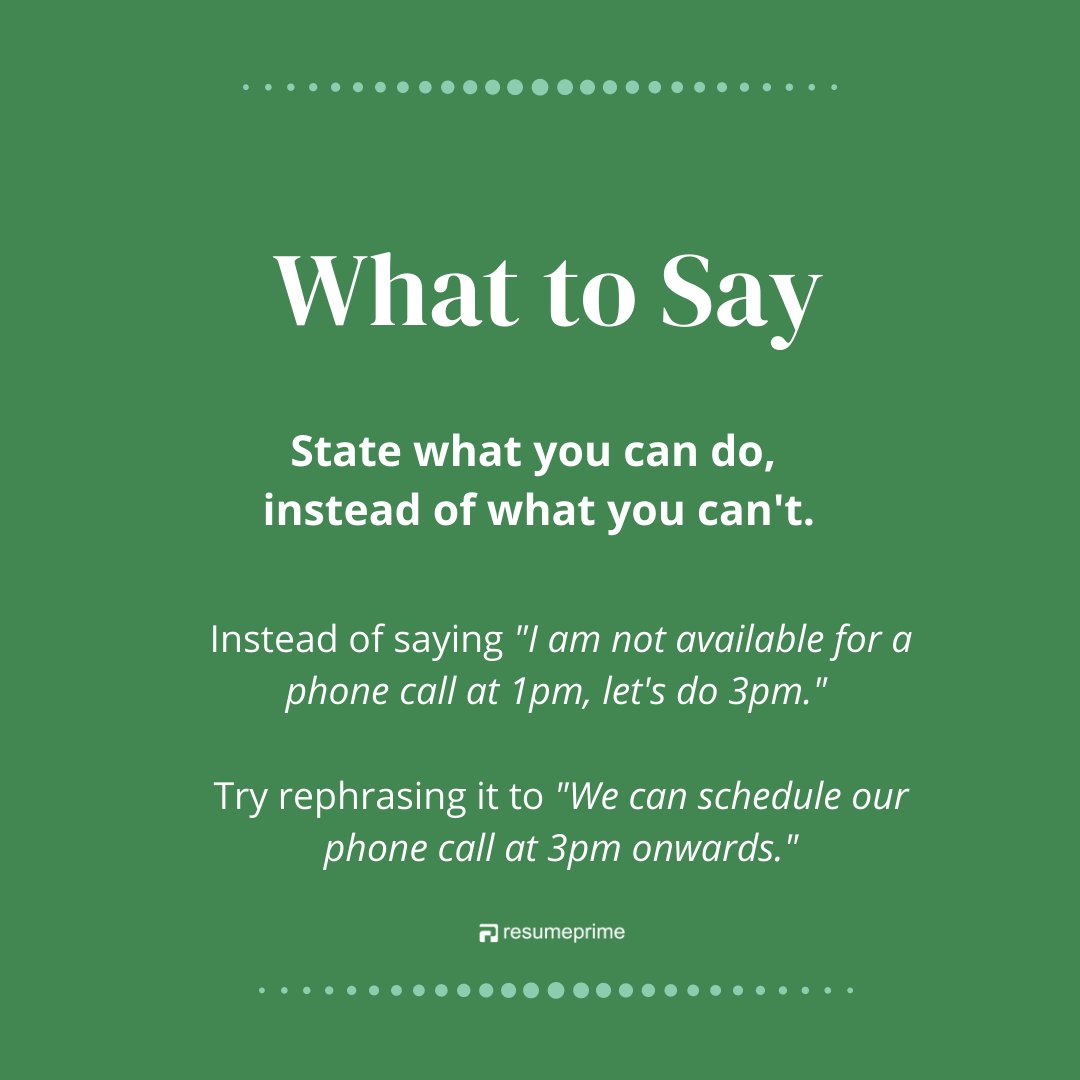 resumeprime's tweet image. Express yourself in the corporate arena with a positive tone. Know what to say through this guide. #contentchecker #businesswriting #corporatetips #contenttips #quickguide #careertips #contentdevelopment