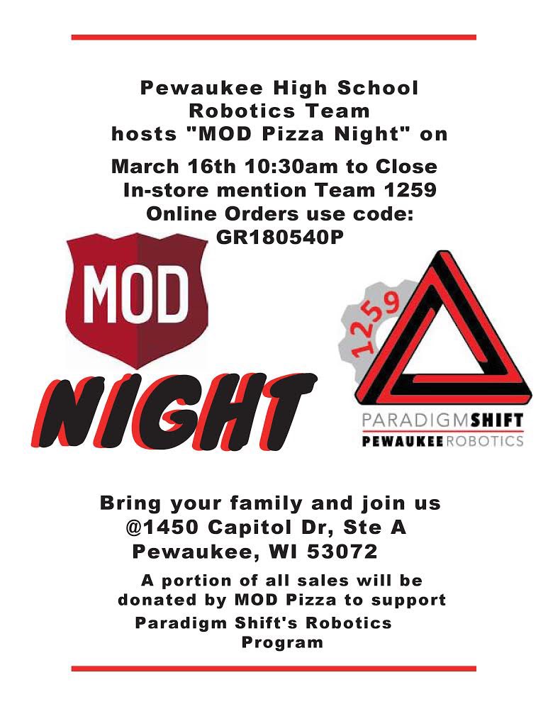 Pizza fundraiser time! What’s not to love?!