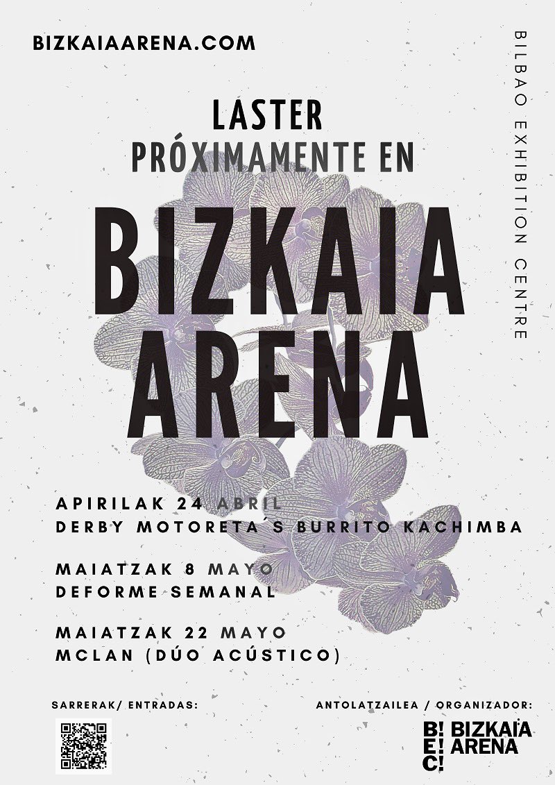 BIZKAIA ARENA IS BACK ‼️

Los eventos vuelven al <a href="/BizkaiaArena/">Bizkaia Arena.BEC🎵🎤</a> cumpliendo con todas las medidas de seguridad y garantizando un #espacioseguro para la #kultura

#BizkaiaArena #BEC #bilbaoexhibitioncentre #BizkaiaAurrera #kultura #culturasegura #DMBK #deformesemanal #MClan