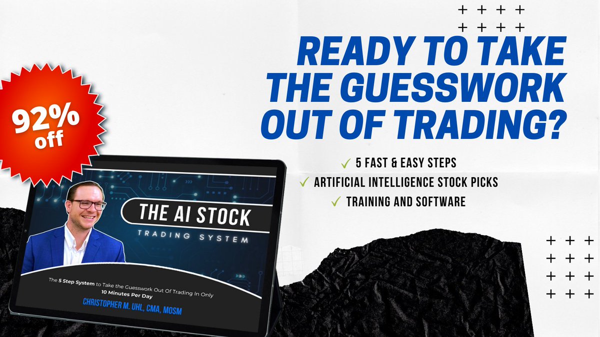 FinClubAI1's tweet photo. Want to take the guesswork out of trading? Discover this new trading system with 5 fast &amp; easy steps for trading with Artificial Intelligence stock picks in only 10 minutes per day!⁠
⁠
Click here: https://t.co/PlyTebuoH3⁠
⁠
#stocktrading #aitrading #stocktrader #stocktrade https://t.co/ZG3ajYiGFc