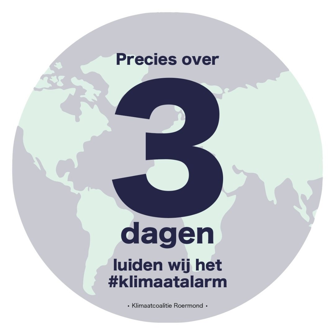 KlimaatalarmRM's tweet image. Nog 3 dagen totdat we door heel Nederland het #klimaatalarm slaan! 
•
Doe jij ook mee voor een eerlijk en daadkrachtig klimaatbeleid? Laat van je horen op 14 maart!
•
Meld je nu aan via klimaatmars2021.nl
#kiesklimaat