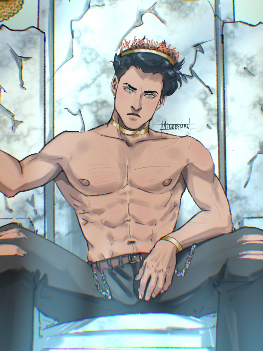 percy jackson, but make him a sea king 😳🔱👑

you can judge me... but i’m simping for my own art 😳

#percyjackson #pjo #hoo #percyjacksonfanart #commission #ArtistOnTwitter #art #percyjacksonandtheolympians #heroesofolympus