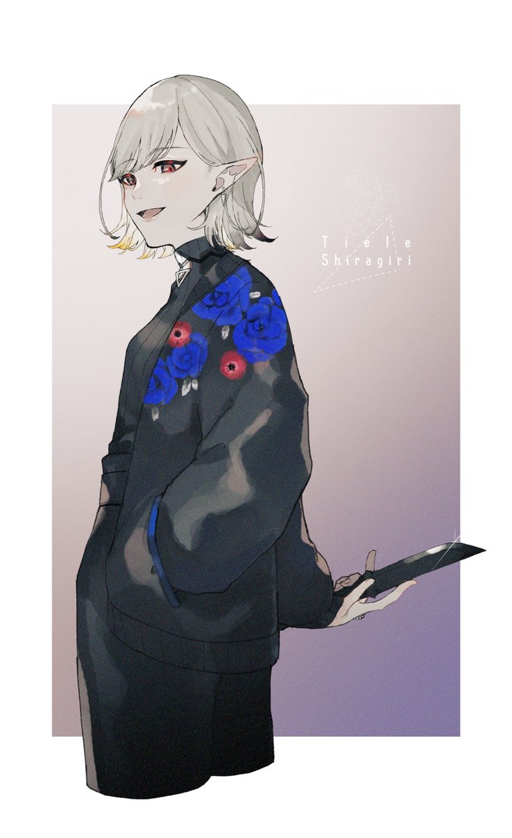 Vtuberの白霧ティエルさん Tiele0910 のキャラデザ Amp Li せみこのイラスト Vtuberの白霧ティエルさん Tiele0910 のキャラデザ Amp Li せみこのイラスト