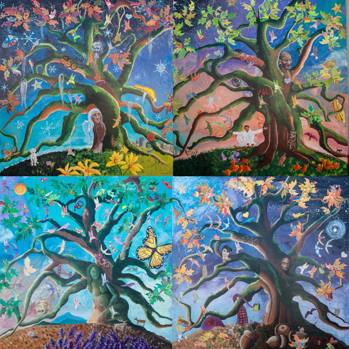 UnityCreativity's tweet image. #ColbertSmallBizBump UnityThroughCreativity Foundation uses visual arts and story to help communities heal heartbreak and envision success.Our SingingTreeMural Project is celebrating 100 murals in 20 yrs, 20,000 people, 52 countries. Is a growing forest. youtube.com/watch?v=URQRZg…