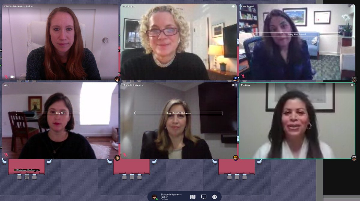 EBPforVA's tweet photo. Great to start the day @thechamberalx Women’s Leadership Forum. Thank you Dr. Rina Bansal @inovahealth, Michelle DeLaune @missingkids, Ally Kirkpatrick @oldtownbooks, Melissa Robinson @amazon, and Frédérique Irwin @hercornercollective for sharing your insight and time! #WLF2021 https://t.co/cOIzObL8iB