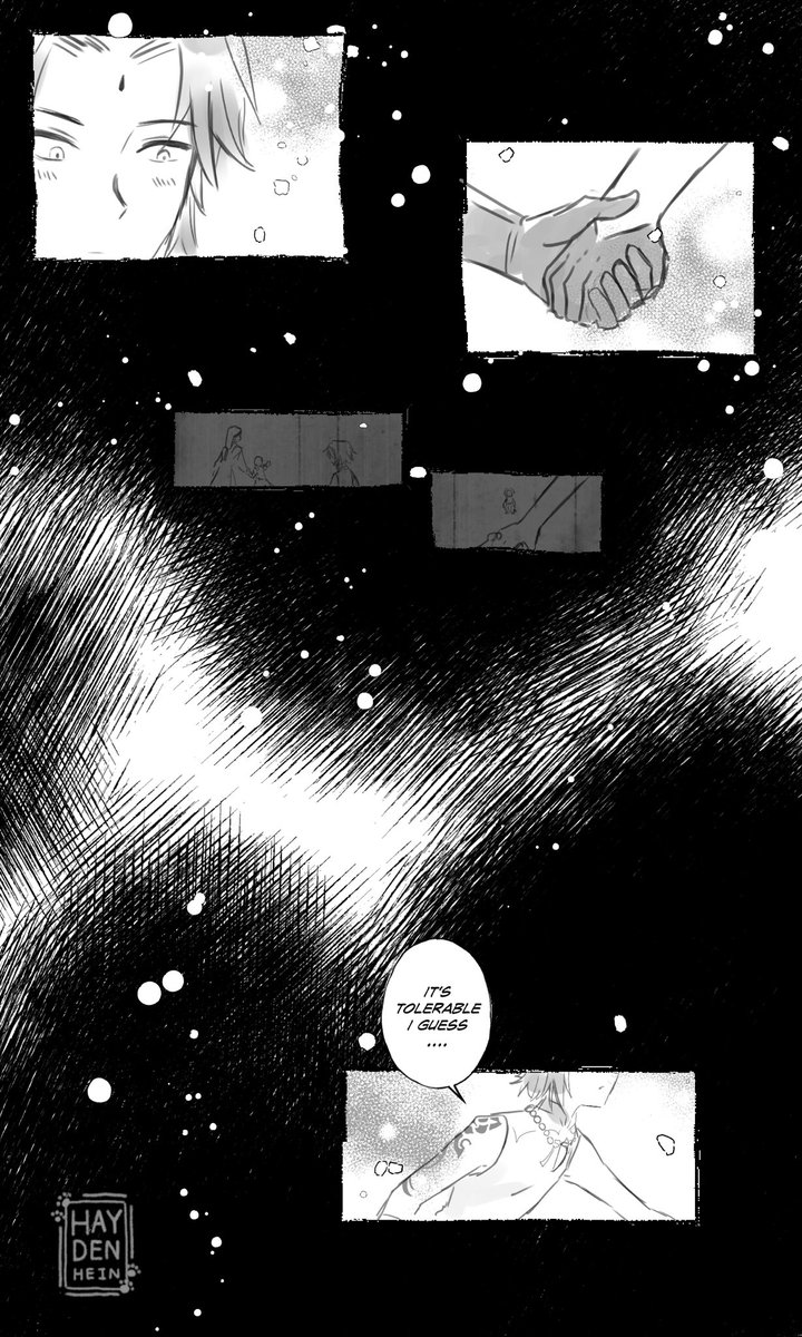 xiao &amp; childe friendship blossoming(✿ꈍωꈍ✿)✧。.:*♡

(FYI childe alr dating with zhongli and in this scene childe is helping traveler's mission, xiao accompany to watchover him and not let childe be too reckless for morax's sake) https://t.co/e6Hyw6AcuI 