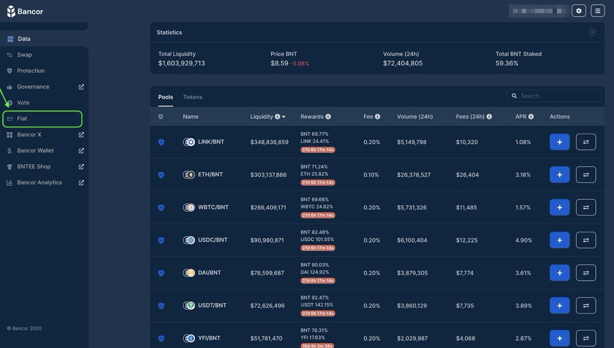 Bancor's tweet photo. A new #crypto <> fiat gateway is LIVE on https://t.co/p15kzftqjc!

💳 Users can now buy or sell $ETH on Bancor via @MoonPayHQ using a credit card, @Apple Pay, @GooglePay, @Samsung Pay &amp; more.

Try it out 👉 https://t.co/jb4hhAUNF3 https://t.co/OOPz8Kso0b