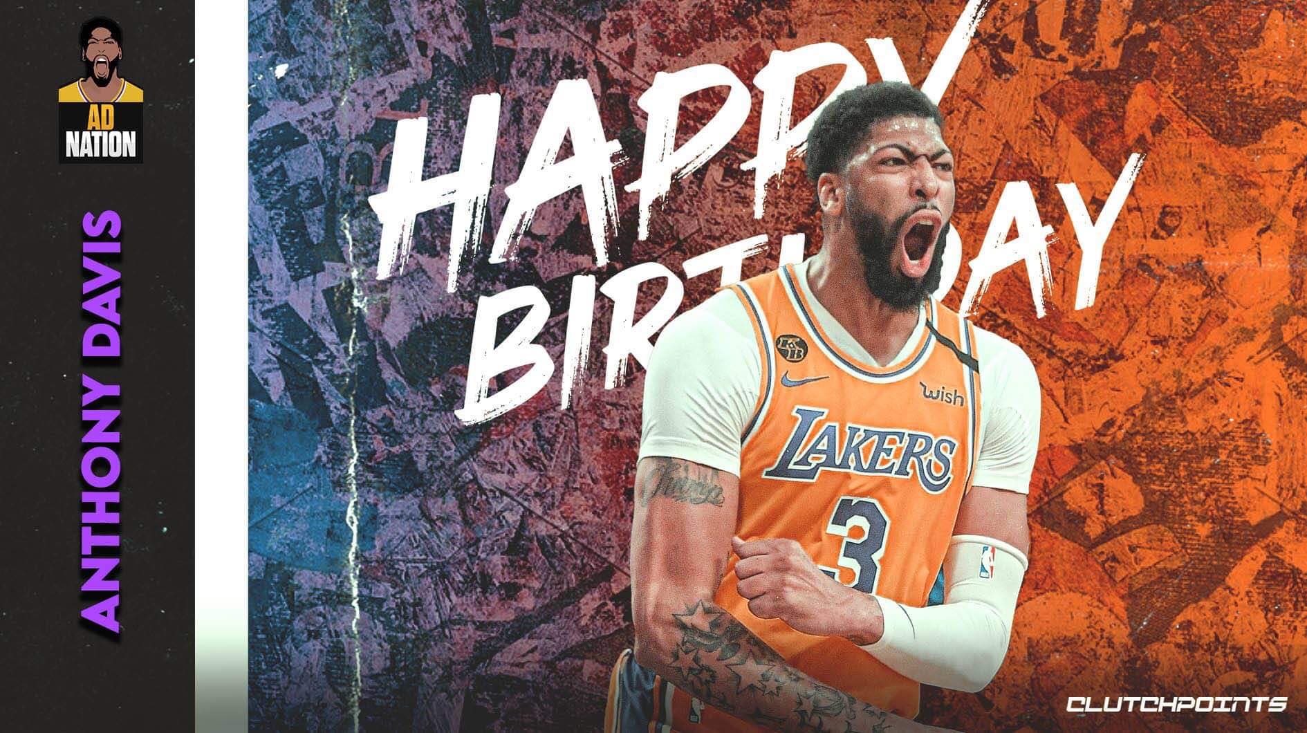 Join AD Nation in wishing 2020 Champion, 8x All-Star, and 2017 ASG MVP, Anthony Davis, a happy 28th birthday!  