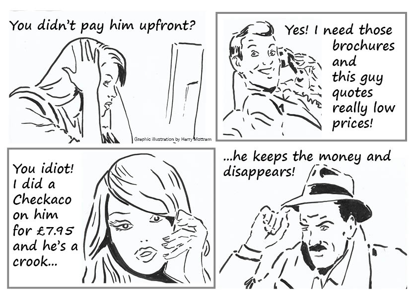 Checkaco News: stories of rogue printers, puppy scammers, a bank that lost jewellery and a hotel that went bust and won’t refund wedding reception deposits – always do a Checkaco first before paying a deposit tinyurl.com/3hmkta56 #hotel #bank #property #puppyfarm #conmen
