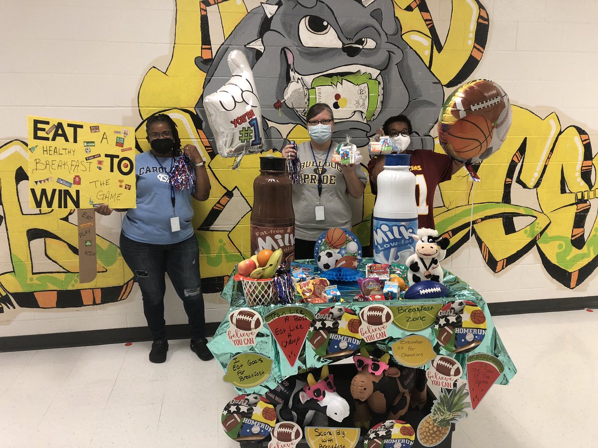 Thank you to our cafeteria staff for all of their hard work especially during National School Breakfast Week!!! You feed our hearts everyday!! <a href="/ALSBulldogs/">A.L Stanback Middle</a>