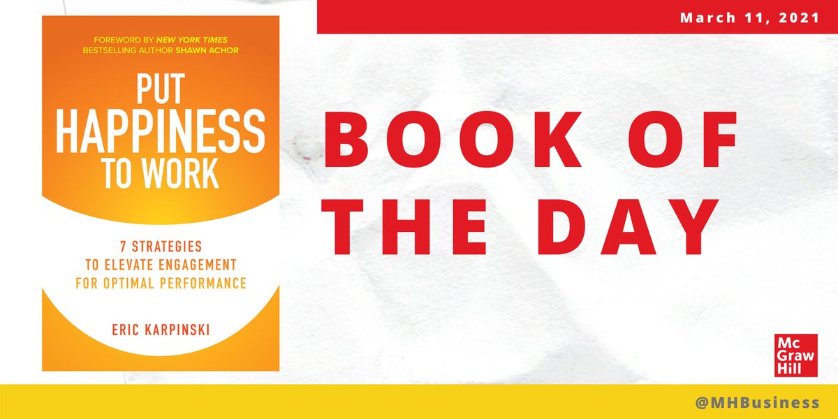"Eric Karpinski (<a href="/erickarpinski/">Eric Karpo Karpinski</a>) is on a mission to bring happiness to work. If you follow his practical and positive guidance, you'll deepen engagement in your team and set yourself up for success." -- <a href="/DanielPink/">Daniel Pink</a> 

Pre-order your copy today!

amzn.to/3euD8q8