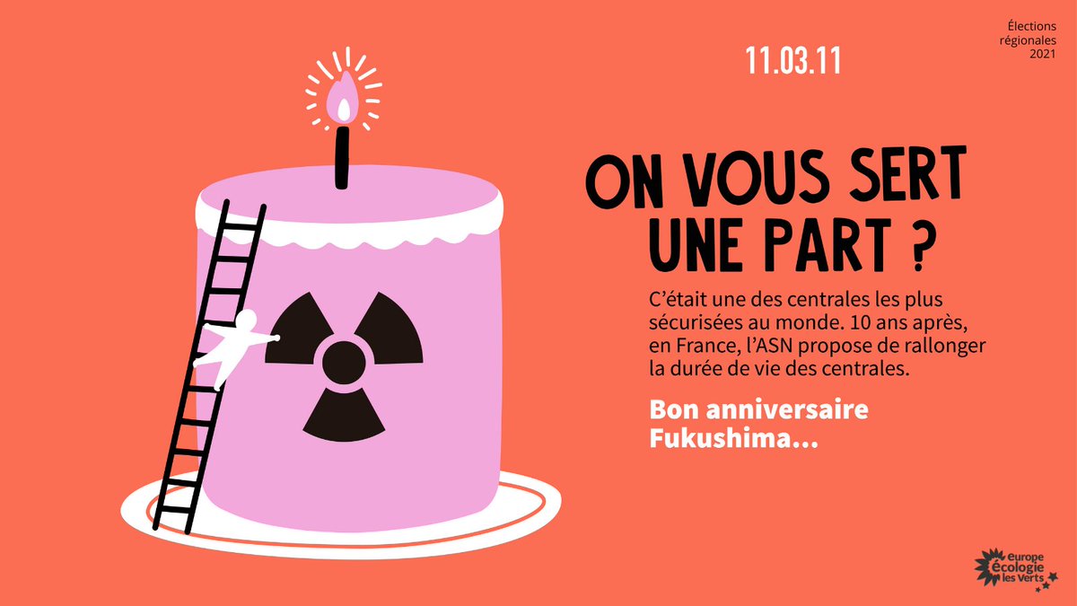 nthierry's tweet photo. 10 ans après la catastrophe de #Fukushima, le risque zéro n'existe pas et le nucléaire représente toujours un grave danger pour notre planète.
#ntna #nosterroirsnotreavenir https://t.co/RjuAXul2KY
