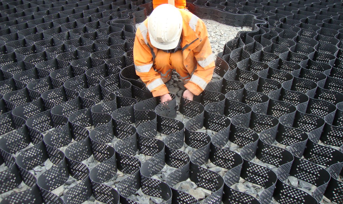 Geoweb® is the only Geocell with the Atra® Key connection device. Atra® Keys are 3-4 times stronger than stapling, substantially quicker to install, easy for one worker to install and finally the polymer material will not degrade like staples. #Geoweb #Atrakeys #prestogeo