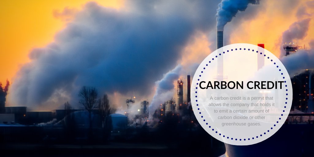 Carbon credits are to reduce greenhouse gas emissions into the atmosphere. One credit permits the emission of a mass equal to one ton of carbon dioxide. According to the Environmental Defense Fund, that is the equivalent of a 2,400-mile drive in terms of carbon dioxide emissions.