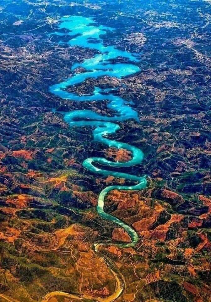 TouchUniverse1's tweet photo. The Blue Dragon River In Portugal🇵🇹🐉 https://t.co/C2AoThT4G2