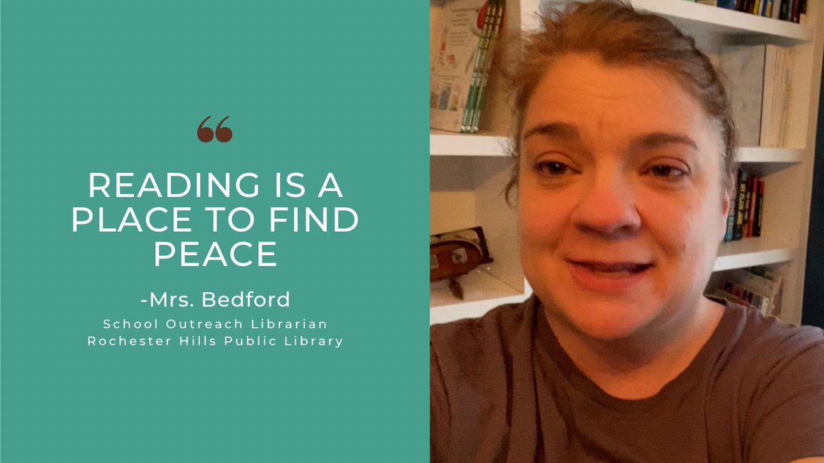 MrsMainero's tweet photo. Reading is a place to find peace! Tune in to hear @RHPLibrary School Outreach Librarian Mrs. Bedford share her #BecauseOfBooks story. π₯ https://t.co/aBSZu9wzMD
#MarchIsReadingMonth #RCSReaders @RCSVirtual @rochcommschools https://t.co/L0fZk4hvm7