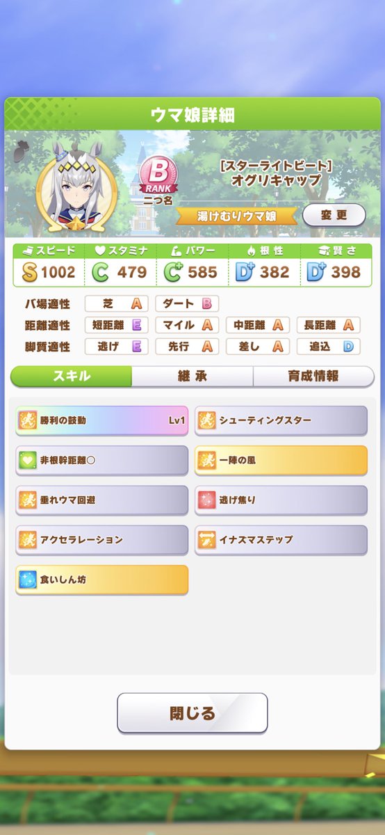 雷仁 Twitter Da オグリキャップかわいいし強いしかっこいいし食いしん坊だしかわいいしかわいいので好き
