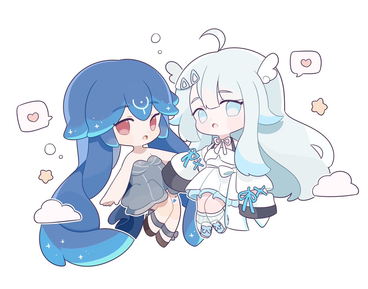 「Uto-chan spoils me with lots of art, so 」|Bao 🐳 52-Hertz Whaleのイラスト