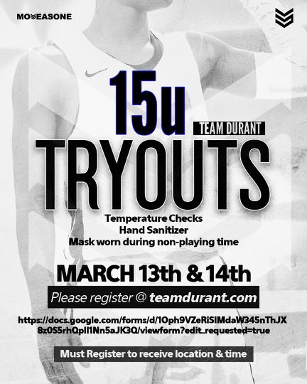 E15 TRYOUTS!!!!!!!! See information below