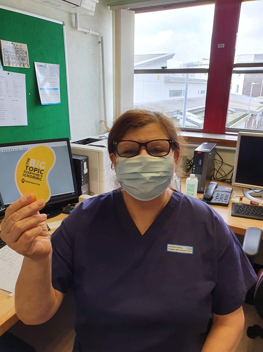 Time to meet some of our Specialist Nurses that help look after our patient's kidneys😷
@LancsHospKCT1 <a href="/lizzybrigid/">Lizzybrigid</a> @NoraKerigan <a href="/markbrady37/">mark brady</a> @rphtxsrs <a href="/25_rph/">Ward 25 RPH</a> <a href="/LancsHospitals/">Chorley & Royal Preston</a> @HowlesJohn <a href="/SarahC_RN/">Sarah Morrison RN</a> <a href="/rachel_sansbury/">Rachel Sansbury</a> #worldkidneyday2021