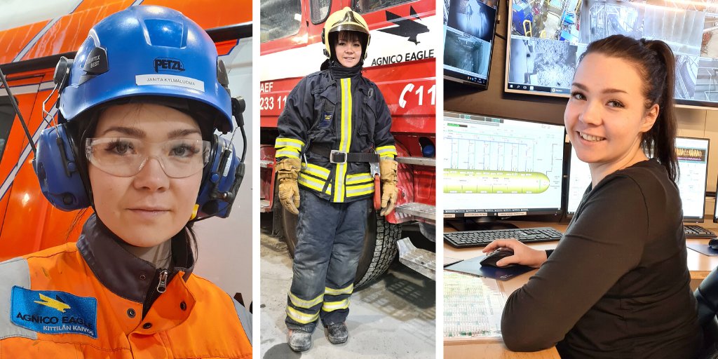 Agnico Eagle Mines on X: "An autoclave operator at @AgnicoFinland, Janita  is one of two female volunteers on Kittilä's mine rescue team of 80 and is  the first woman in Kittilä to